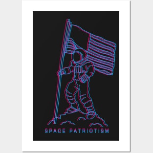 Patriotic Spaceman Posters and Art